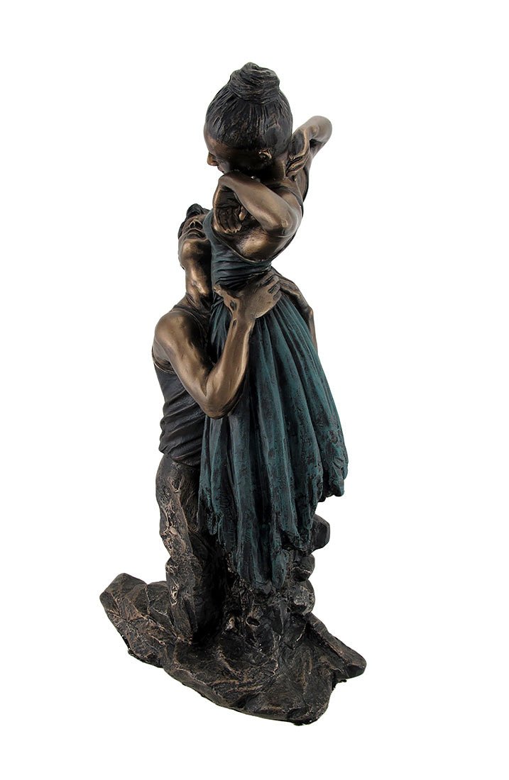 Bronze Finish Neoclassical Ballet Dancers Statue Image 2