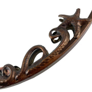 Bronze Octopus Wall-Mounted Mirror – 20-Inch Diameter Decorative Accent for Nautical and Coastal Home Decor, Unique Focal