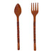 30 Inch - Image 8 - Hand-Carved Brown Wood Tiki Design Spoon & Fork Wall Sculpture Set Tropical Decor Utensil Decoration - 30