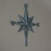 Grey - Image 4 - Blue-Grey Cast Iron Nautical Compass Rose Wall Hanging Sculpture - Coastal Home Decor Art Piece - 13.5