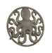 Bronze - Image 1 - Cast Iron 12 inch Octopus Decorative Wall Mounted Hanging Garden Hose Hanger Bronze Finish - 125 ft Hose