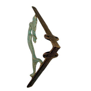 Bronze - Image 6 - Set of 2 Verdigris Cast Iron Swimming Mermaid Metal Decorative Bronze Shelf Brackets - Coastal Decor