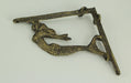 Bronze - Image 2 - Set of 2 Brown Cast Iron Swimming Mermaid Metal Decorative Shelf Brackets - Coastal Decor Shelves Mounting
