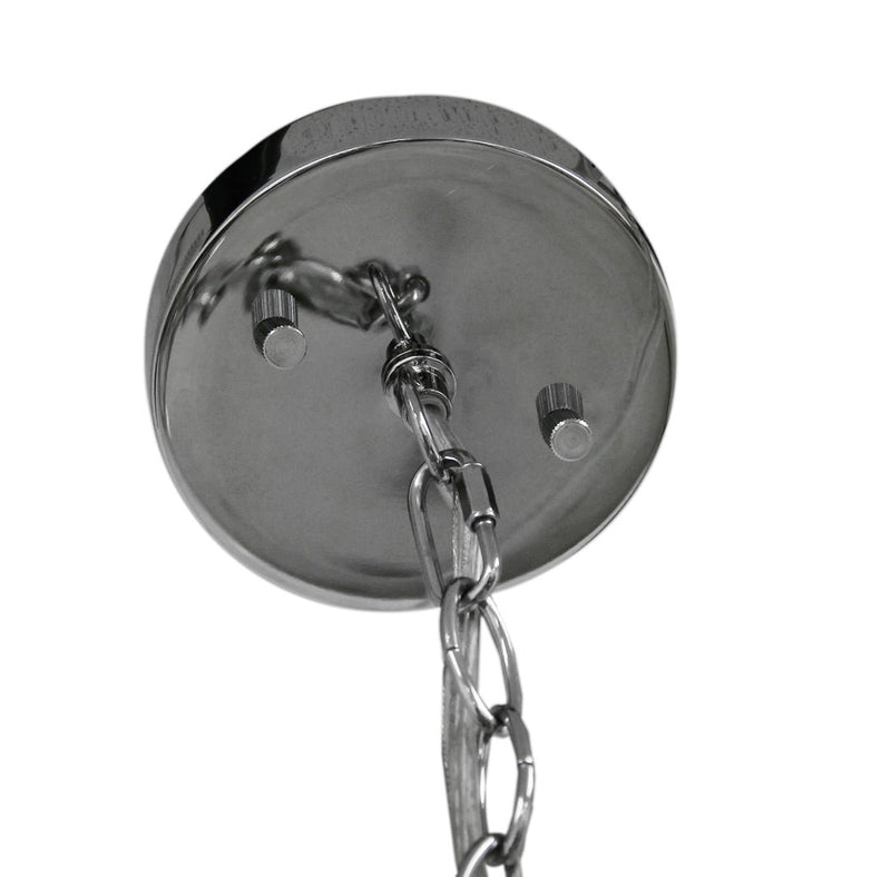 Classic Chrome Finish Pendant Lamp 16 Inch Diameter Image 3