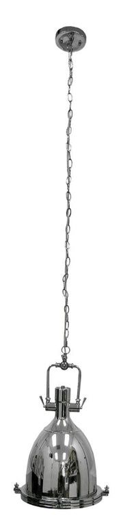 Classic Chrome Finish Pendant Lamp 16 Inch Diameter Image 2