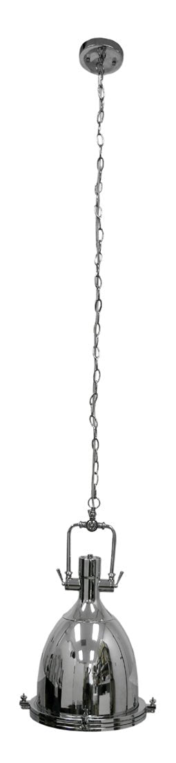 Classic Chrome Finish Pendant Lamp 16 Inch Diameter Image 2