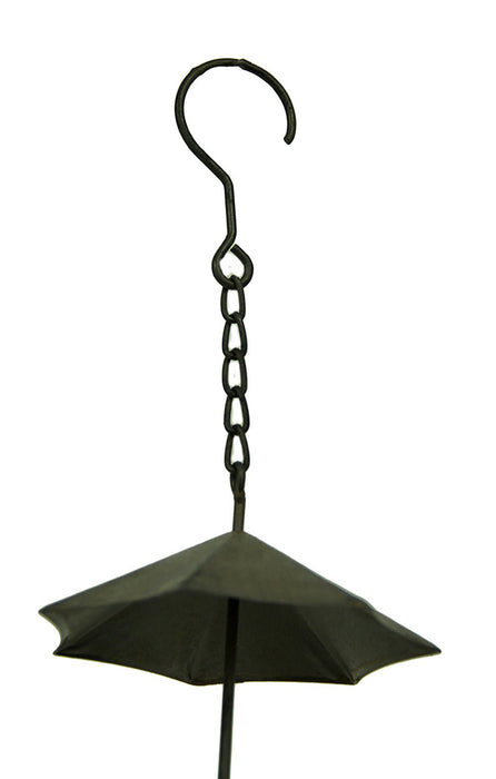 Copper Finish Metal Umbrellas Rain Chain w/Attached Hanger 48 Inch Image 3