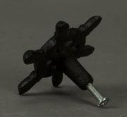 Dark Brown Cast Iron Nautical Ship Wheel Drawer Pulls or Cabinet Knobs Set of 12 Image 2