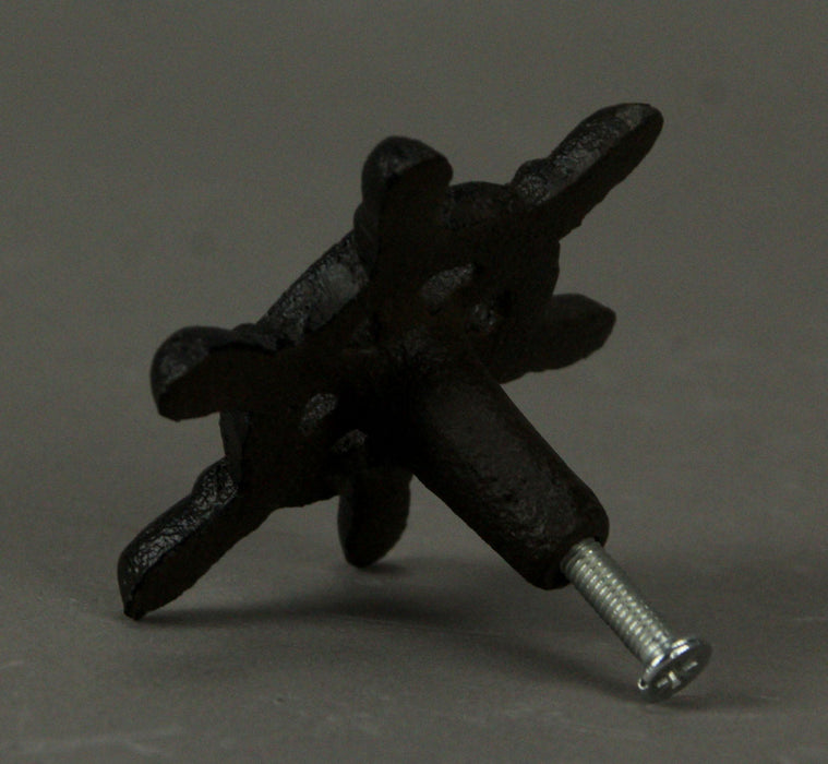 Dark Brown Cast Iron Nautical Ship Wheel Drawer Pulls or Cabinet Knobs Set of 12 Image 2