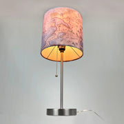 Decorative Treasure Map Brushed Nickel Accent Lamp Coastal Pirate Beach Decor Image 12