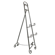 1 - Image 2 - Tall Wrought Iron Art Easel with Bronze Scroll Design - 50-Inch Height - Dual Adjustable Supports for