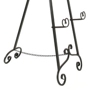 1 - Image 5 - Tall Wrought Iron Art Easel with Bronze Scroll Design - 50-Inch Height - Dual Adjustable Supports for