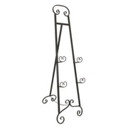 1 - Image 1 - Tall Wrought Iron Art Easel with Bronze Scroll Design - 50-Inch Height - Dual Adjustable Supports for