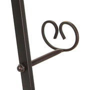 1 - Image 3 - Tall Wrought Iron Art Easel with Bronze Scroll Design - 50-Inch Height - Dual Adjustable Supports for