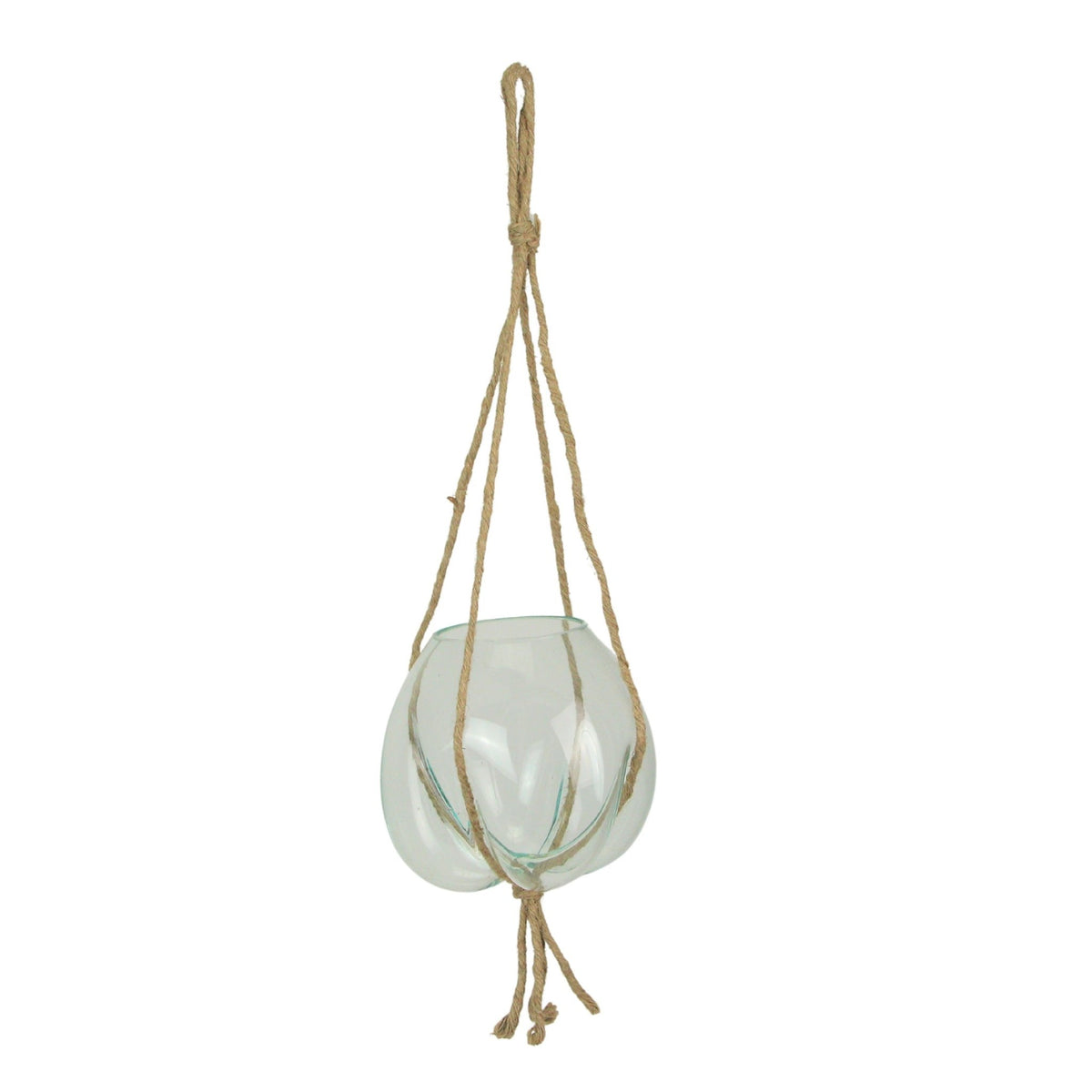 hanging plant in glass bowl Elegant Hanging Molten Glass Bowl Planter Terrarium, Handcrafted, 9 x — Zeckos