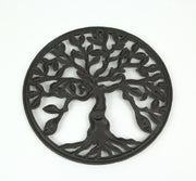 Bronze - Image 5 - Bronze and Green Finish Cast Iron Tree Of Life Wall Hanging Décor Sculpture 11.75 Inch Diameter - Elegant