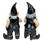 Gnoschitt and Gnofun 7.5 Inch High Motorcycle Gnomes Resin Yard Art Statues Funny Bikers Garden Gnome Weather Resistant Lawn