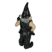 Gnoschitt The Naughty Biker Rude Gesture Garden Gnome Lawn Decor Resin Statue Indoor or Outdoor Motorcycle Rider Figurine -