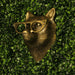 Gold Fox - Image 4 - Gold Fox Head Wall Hanging with Cat’s Eye Glasses – 6" High, Whimsical Resin Decor, Metallic Gold