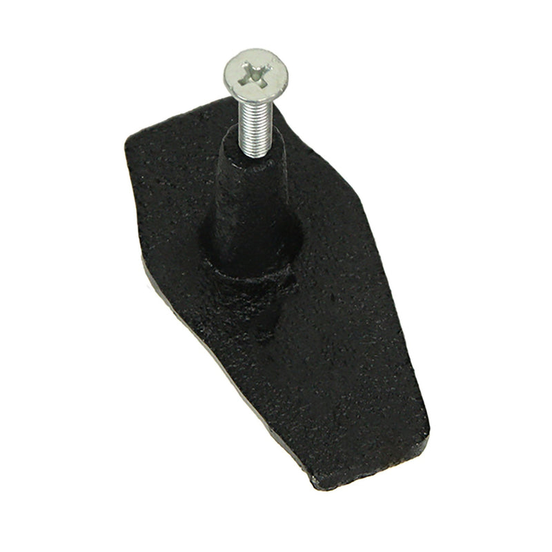 Gothic Black Cast Iron Coffin Drawer Pulls – 6-Piece Set, 2.5" Long, 1.5" High - Dark Elegance for Cabinets, Drawers, and