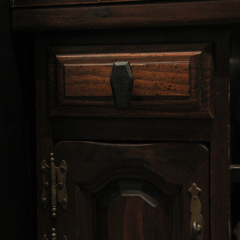 Gothic Black Cast Iron Coffin Drawer Pulls – 6-Piece Set, 2.5" Long, 1.5" High - Dark Elegance for Cabinets, Drawers, and