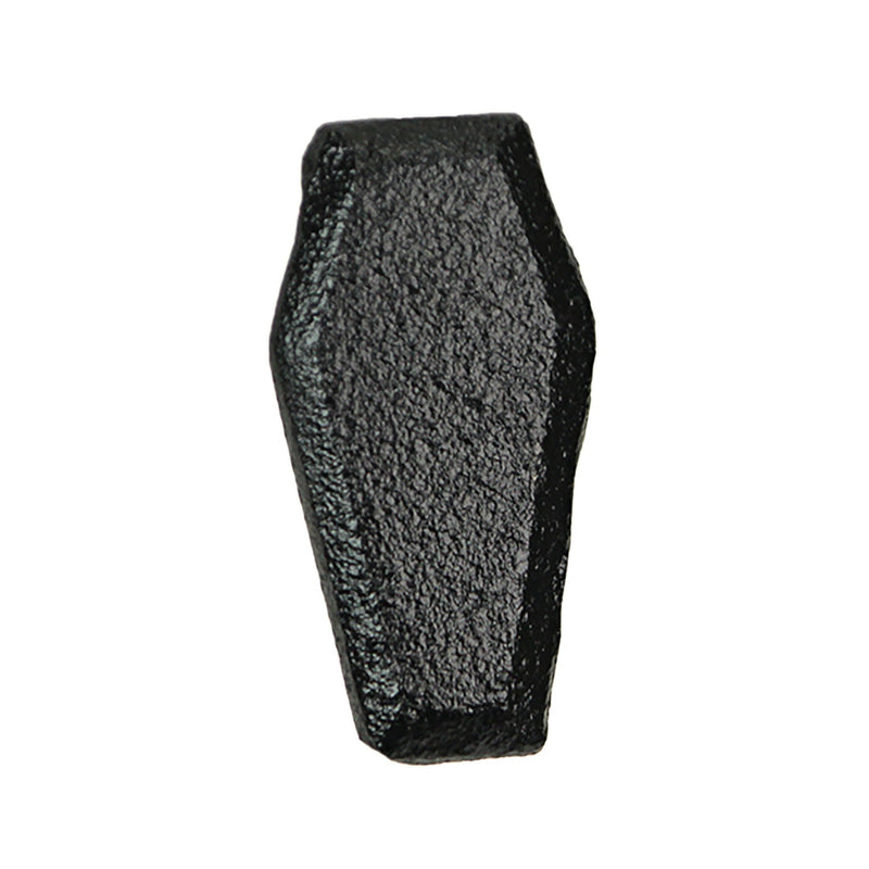 Gothic Black Cast Iron Coffin Drawer Pulls – 6-Piece Set, 2.5" Long, 1.5" High - Dark Elegance for Cabinets, Drawers, and