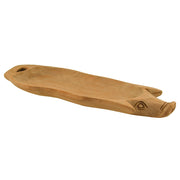 Hand Carved Pig Shaped Decorative Wooden Serving Tray 15 Inch Image 2