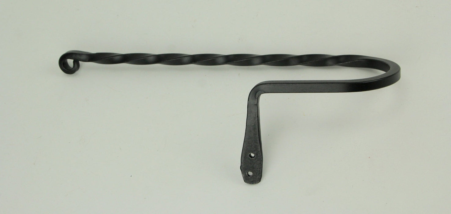 Hand Forged Wrought Iron Wall Mounted Paper Towel Holder Primitive Decor Image 2