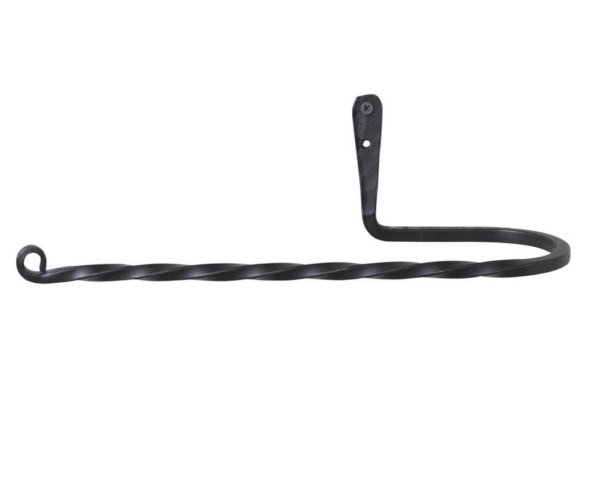 Hand Forged Wrought Iron Wall Mounted Paper Towel Holder Primitive Decor Image 3