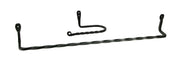 Hand Forged Wrought Iron Wall Mounted Towel Bar and Toilet Paper Holder Set Image 1