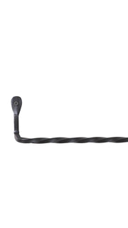 Hand Forged Wrought Iron Wall Mounted Towel Holder Primitive Decor 17 inch Image 3
