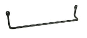 Hand Forged Wrought Iron Wall Mounted Towel Holder Primitive Decor 17 inch Image 1