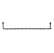 Hand Forged Wrought Iron Wall Mounted Towel Holder Primitive Decor 25 inch Image 3