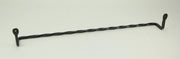 Hand Forged Wrought Iron Wall Mounted Towel Holder Primitive Decor 25 inch Image 2
