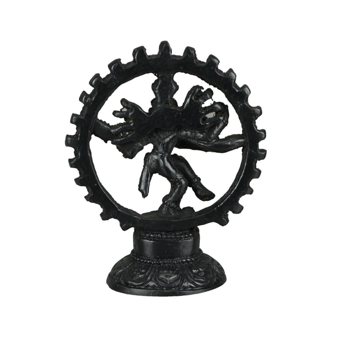 Hindu God Nataraja Dancing Shiva Ebony Finished Statue Natraj Image 3