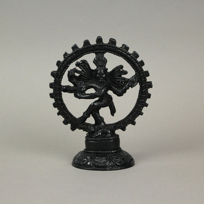 Hindu God Nataraja Dancing Shiva Ebony Finished Statue Natraj Image 5