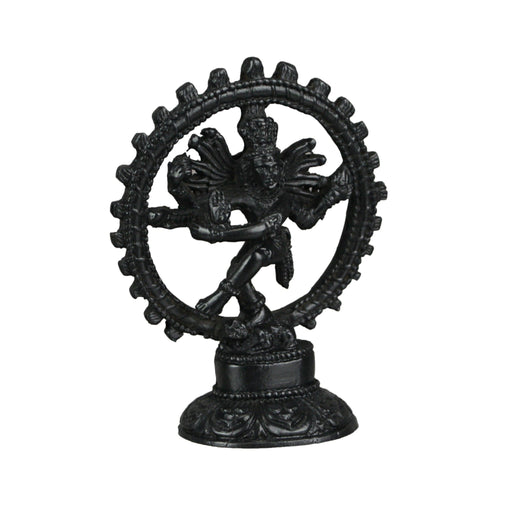 Hindu God Nataraja Dancing Shiva Ebony Finished Statue Natraj Image 1