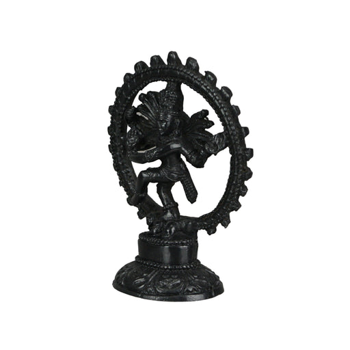 Hindu God Nataraja Dancing Shiva Ebony Finished Statue Natraj Image 2
