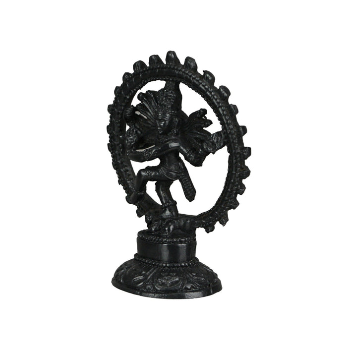 Hindu God Nataraja Dancing Shiva Ebony Finished Statue Natraj Image 2