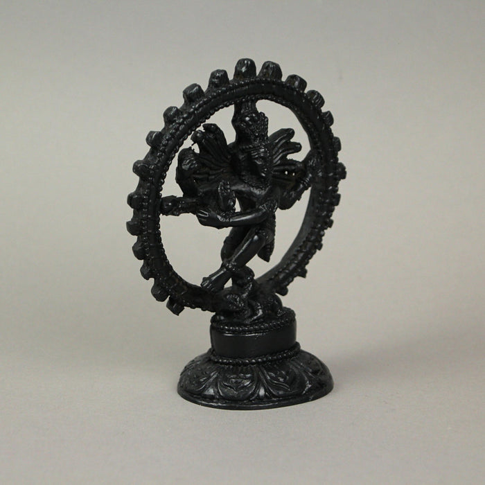 Hindu God Nataraja Dancing Shiva Ebony Finished Statue Natraj Image 4