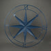 Blue - Image 3 - Aegean Blue Distressed Finish Large Metal Nautical Compass Rose Wall Art Sculpture - Beautiful Coastal