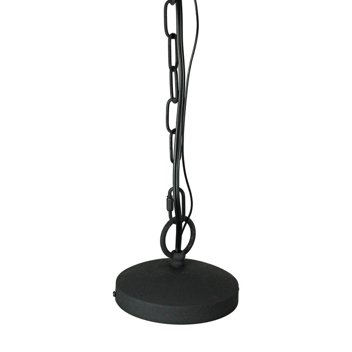 Black - Image 2 - Black Industrial Chic Hardwired Pendant Light Fixture with Modern Vintage Design, 11-Inch Diameter, Perfect