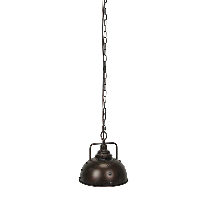 Rust - Image 3 - Rustic Industrial Chic Hardwired Pendant Light Fixture with Timeless Vintage Design, 11-Inch Diameter for