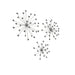 Silver - Image 2 - Set of 3 Unique Silver Bursting Star Metal Wall Sculptures with Jeweled Points - Perfect Accent Pieces for