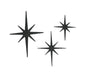 Black - Image 1 - Zeckos Radiant Trio of Large Matte Black Cast Iron Starburst Wall Hangings - Timeless Mid Century Modern
