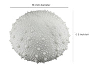 Large White Sea Urchin Coastal Table Lamp - 16 Inch Diameter Image 2