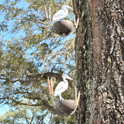 White - Image 7 - Metal Rain Chain, White Heron Bird Design, 102 Inch Extra Long Hanging Downspout Alternative for Gutter
