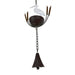 White - Image 2 - Metal Rain Chain, White Heron Bird Design, 102 Inch Extra Long Hanging Downspout Alternative for Gutter