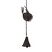 Brown - Image 2 - Metal Heron Rain Chain, 102 Inch Extra Long Brown Distressed Rustic Hanging Outdoor Water Chain with 8 Bird