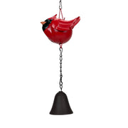 Bright Red - Image 10 - 85-Inch Metal Rain Chain with 7 Three-Dimensional Red Cardinal Birds, Rustic Brown Finish, Weighted